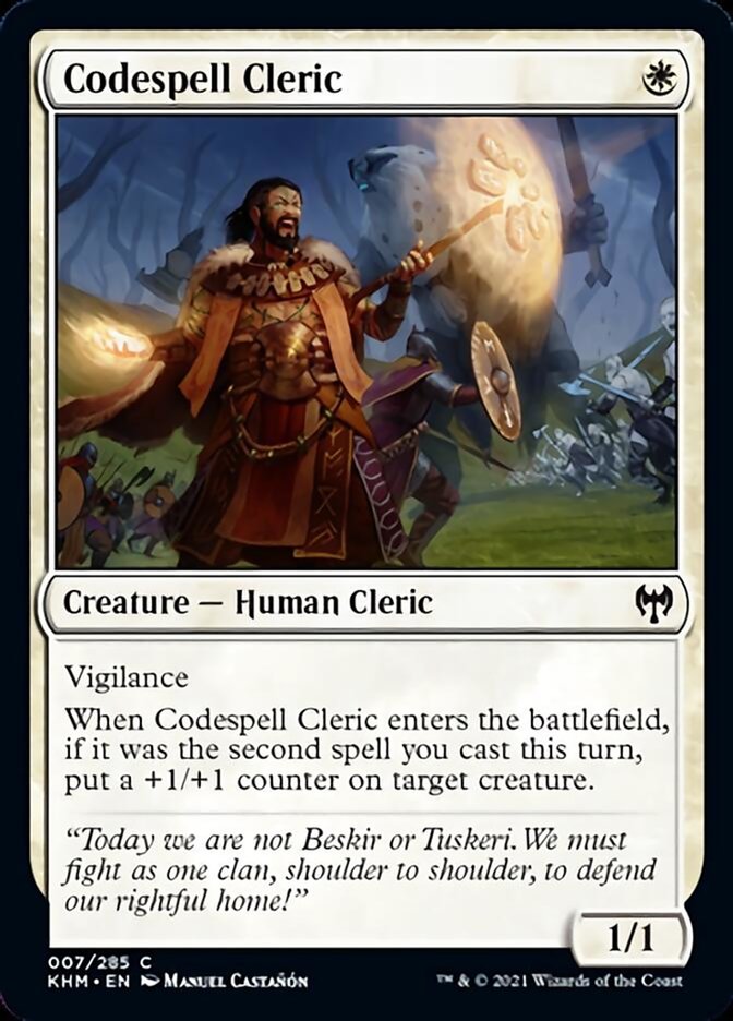 Codespell Cleric [Kaldheim] | Rock City Comics