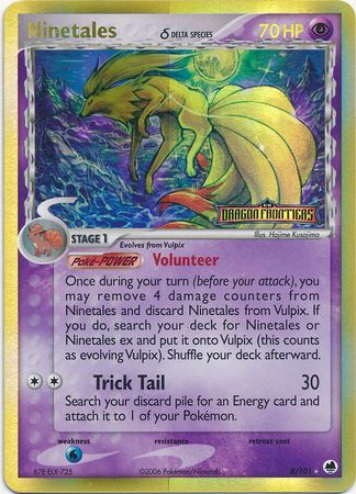 Ninetales (8/101) (Delta Species) (Stamped) [EX: Dragon Frontiers] | Rock City Comics