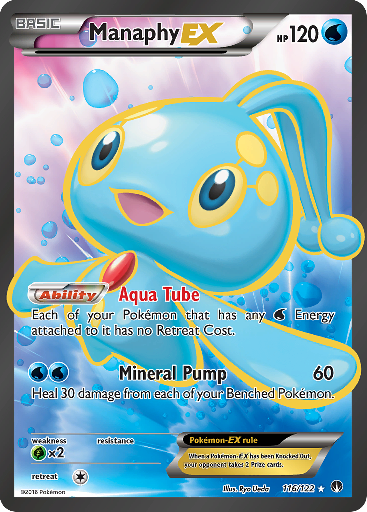 Manaphy EX (116/122) [XY: BREAKpoint] | Rock City Comics