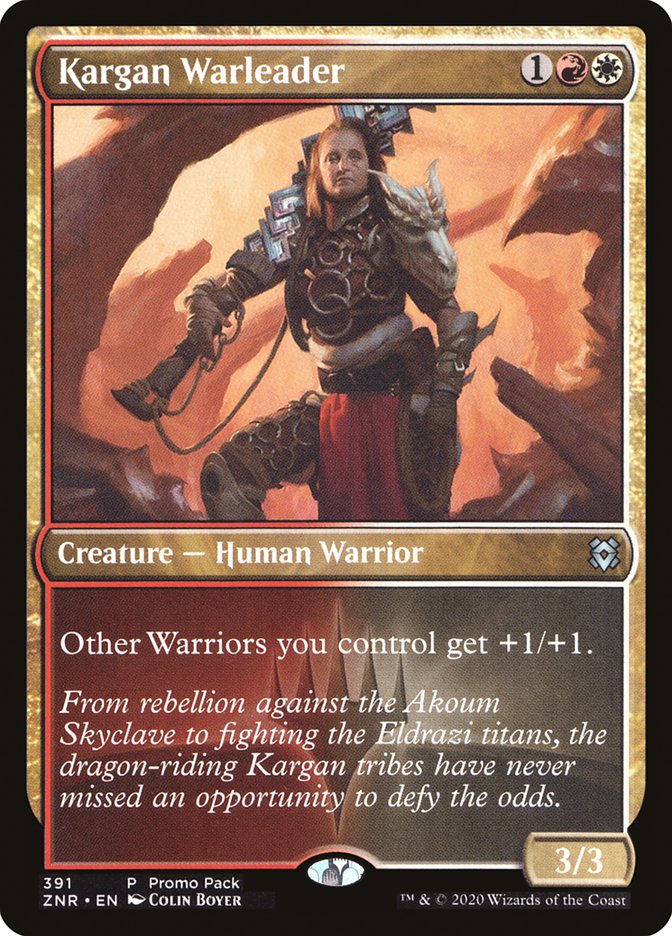 Kargan Warleader (Promo Pack) [Zendikar Rising Promos] | Rock City Comics