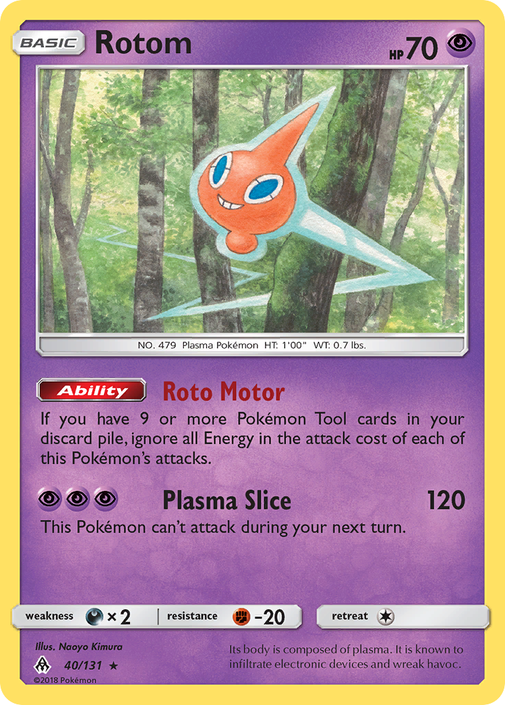 Rotom (40/131) [Sun & Moon: Forbidden Light] | Rock City Comics