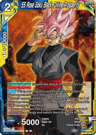 SS Rose Goku Black, Divine Prosperity [P-206] | Rock City Comics