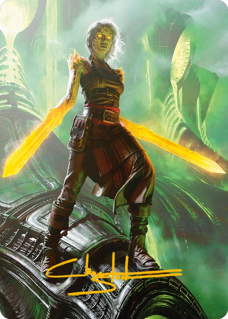 Nahiri, the Unforgiving Art Card (Gold-Stamped Signature) [Phyrexia: All Will Be One Art Series] | Rock City Comics