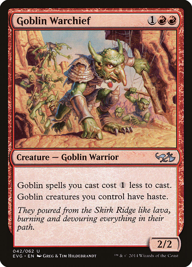 Goblin Warchief (Elves vs. Goblins) [Duel Decks Anthology] | Rock City Comics