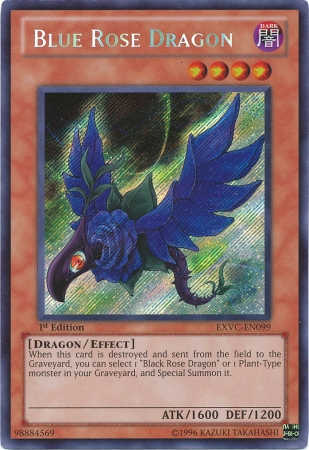 Blue Rose Dragon [EXVC-EN099] Secret Rare | Rock City Comics