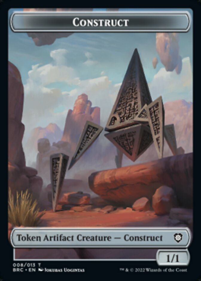 Construct (008) // Phyrexian Myr Double-Sided Token [The Brothers' War Commander Tokens] | Rock City Comics