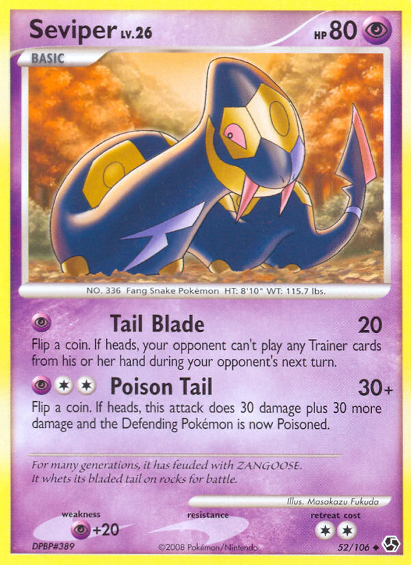 Seviper (52/106) [Diamond & Pearl: Great Encounters] | Rock City Comics