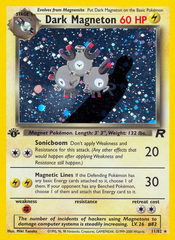 Dark Magneton (11/82) [Team Rocket 1st Edition] | Rock City Comics