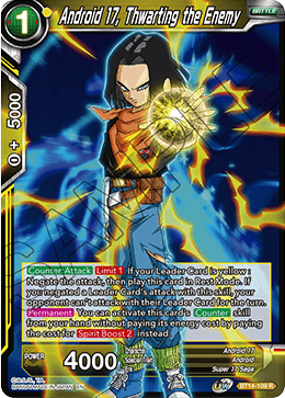 Android 17, Thwarting the Enemy (BT14-109) [Cross Spirits] | Rock City Comics