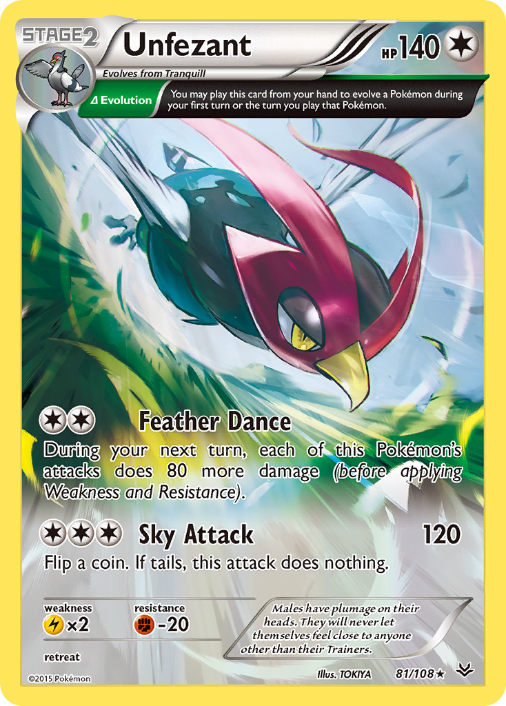 Unfezant (81/108) [XY: Roaring Skies] | Rock City Comics