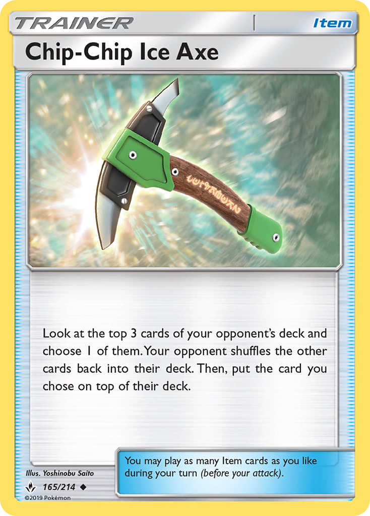 Chip-Chip Ice Axe (165/214) [Sun & Moon: Unbroken Bonds] | Rock City Comics