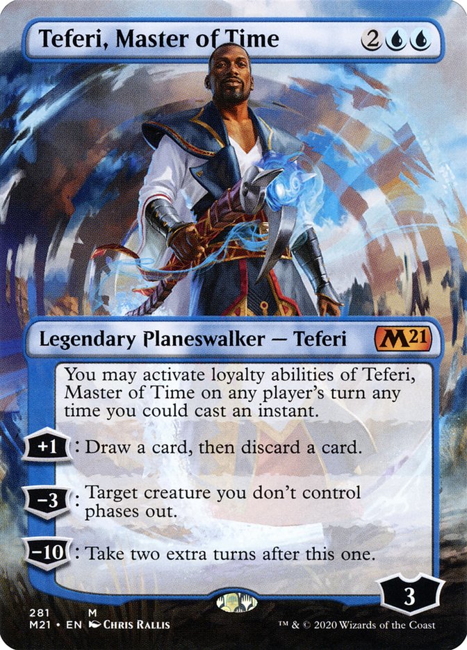 Teferi, Master of Time (Borderless) [Core Set 2021] | Rock City Comics