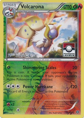 Volcarona (15/114) (League Promo 2nd Place) [XY: Steam Siege] | Rock City Comics