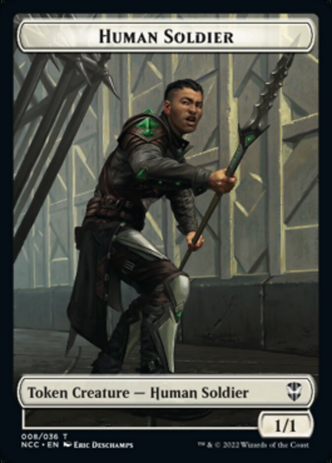 Eldrazi // Human Soldier Double-sided Token [Streets of New Capenna Commander Tokens] | Rock City Comics