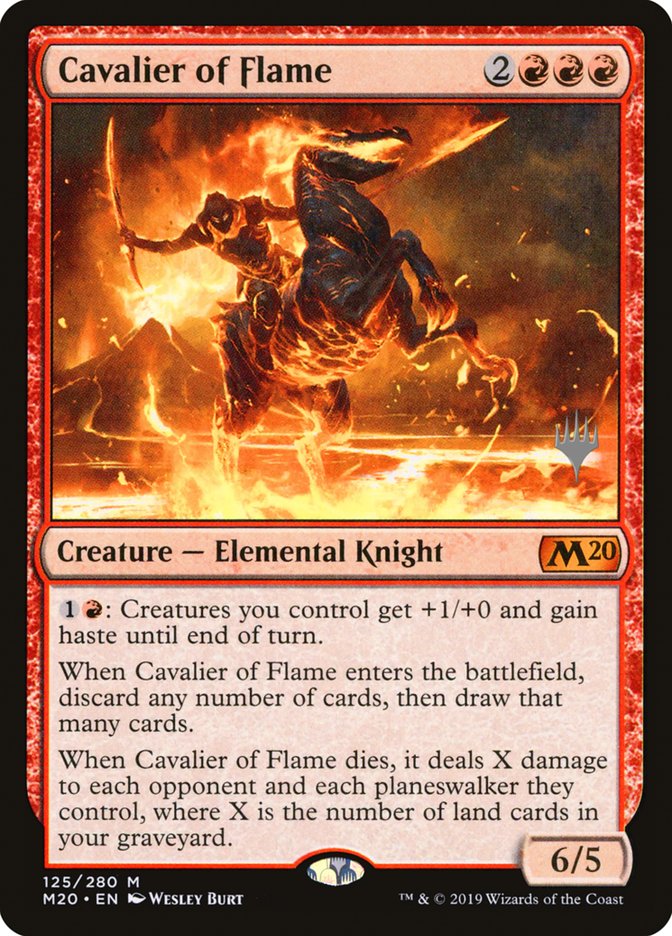 Cavalier of Flame (Promo Pack) [Core Set 2020 Promos] | Rock City Comics