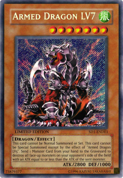 Armed Dragon Lv7 [SD1-ENDE1] Secret Rare | Rock City Comics