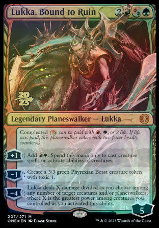 Lukka, Bound to Ruin [Phyrexia: All Will Be One Prerelease Promos] | Rock City Comics