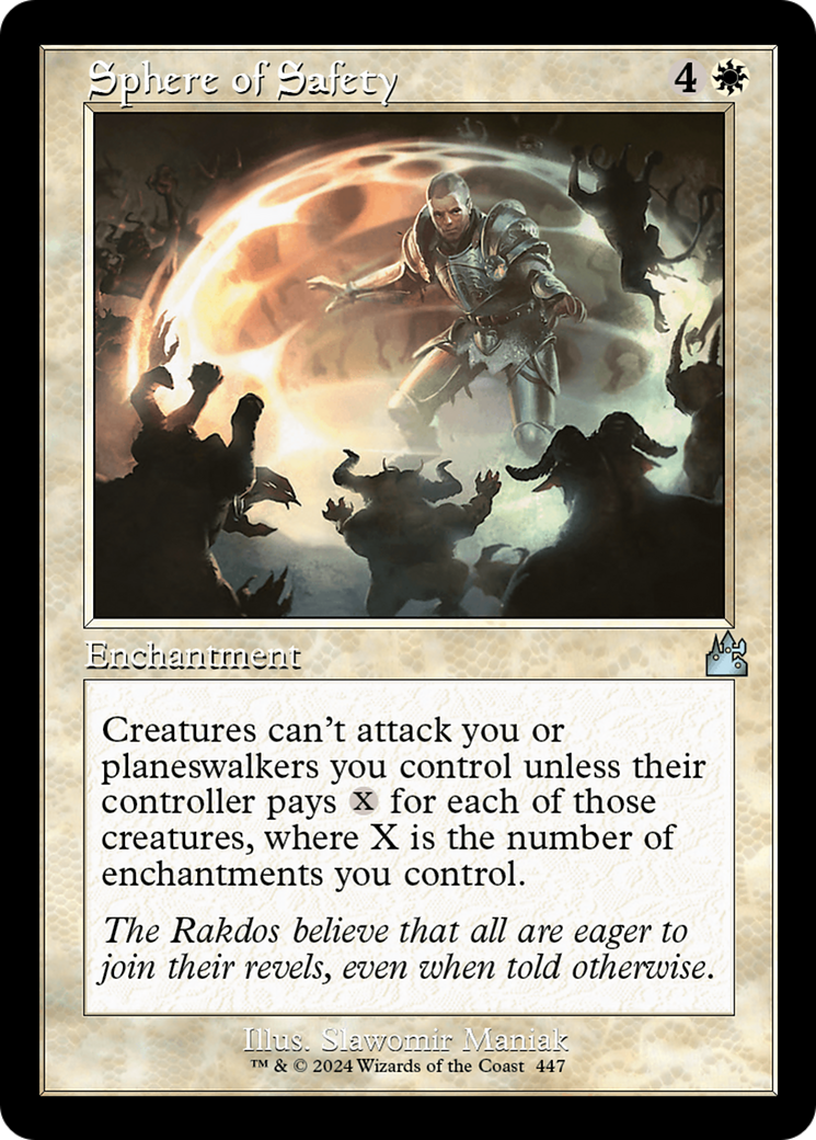 Sphere of Safety (Retro Frame) [Ravnica Remastered] | Rock City Comics