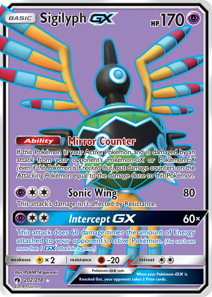 Sigilyph GX (202/214) [Sun & Moon: Lost Thunder] | Rock City Comics