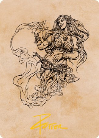 Djinni Windseer (Showcase) Art Card (Gold-Stamped Signature) [Dungeons & Dragons: Adventures in the Forgotten Realms Art Series] | Rock City Comics