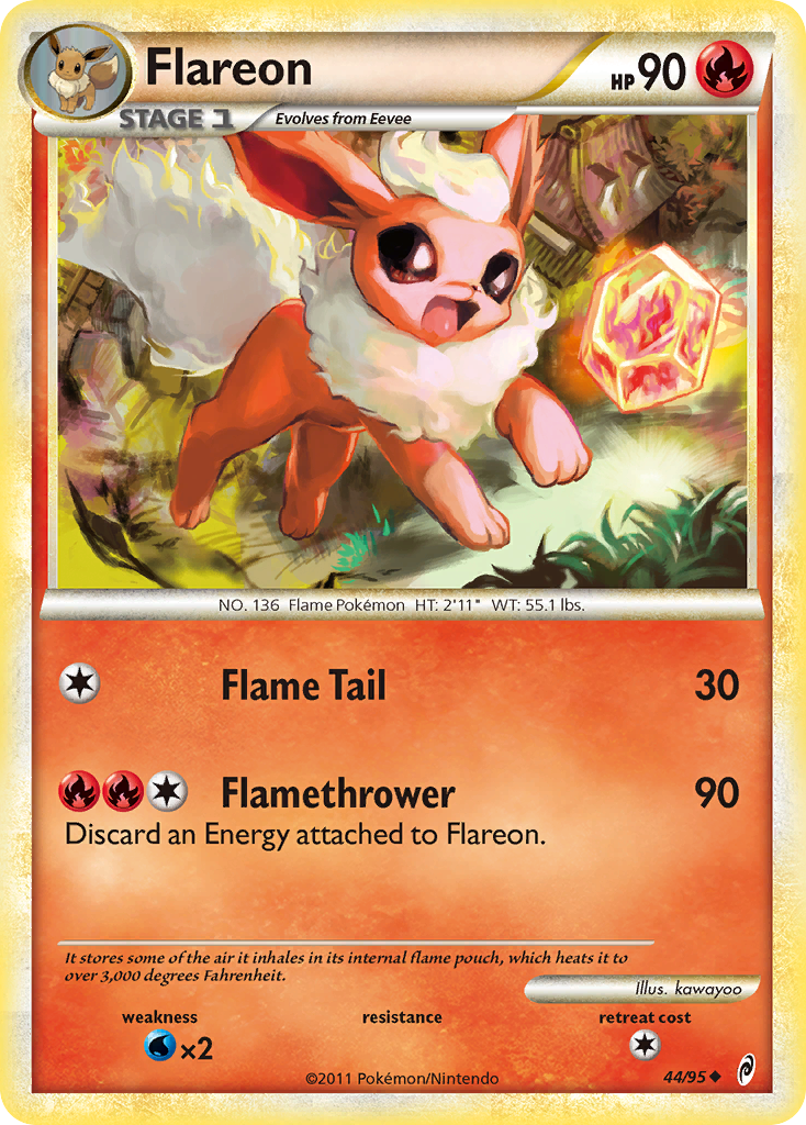 Flareon (44/95) [HeartGold & SoulSilver: Call of Legends] | Rock City Comics