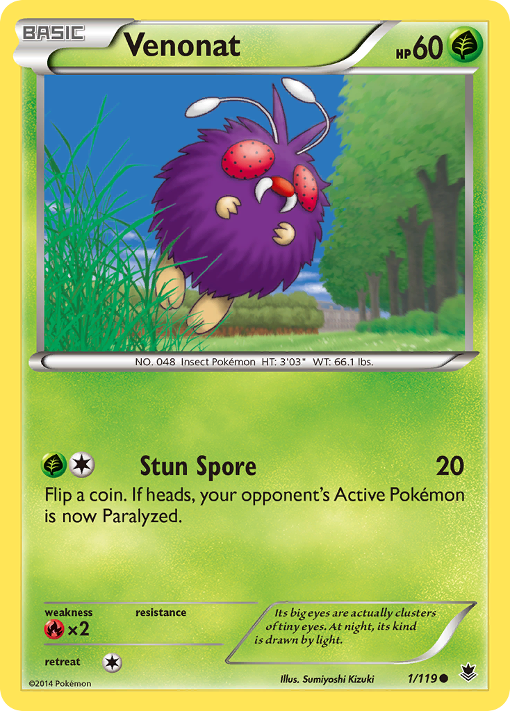 Venonat (1/119) [XY: Phantom Forces] | Rock City Comics