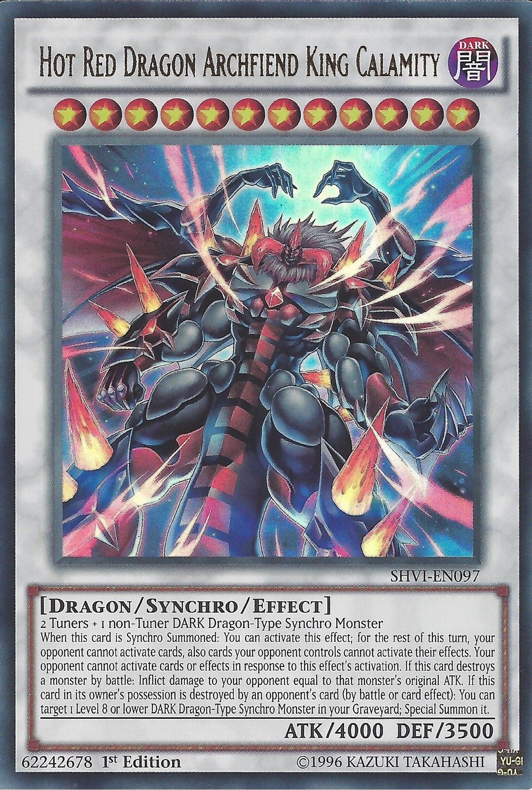 Hot Red Dragon Archfiend King Calamity [SHVI-EN097] Ultra Rare | Rock City Comics