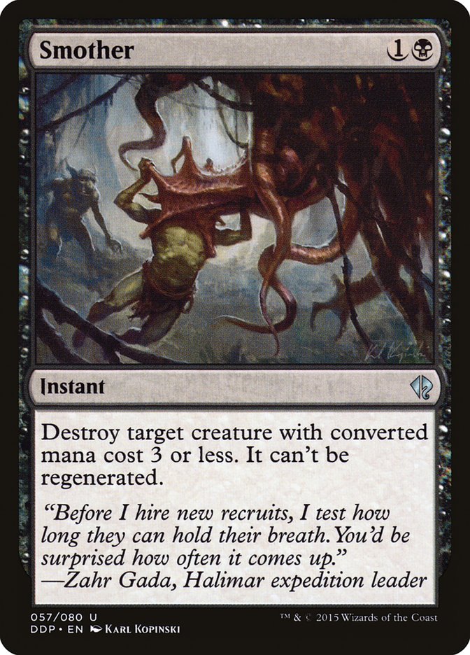 Smother [Duel Decks: Zendikar vs. Eldrazi] | Rock City Comics