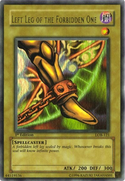 Left Leg of the Forbidden One [LOB-121] Ultra Rare | Rock City Comics