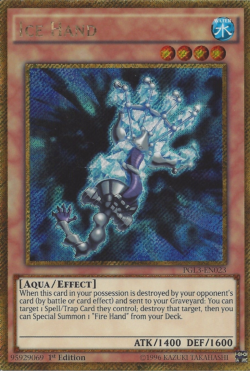 Ice Hand [PGL3-EN023] Gold Secret Rare | Rock City Comics