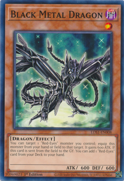 Black Metal Dragon [LDS1-EN008] Common | Rock City Comics