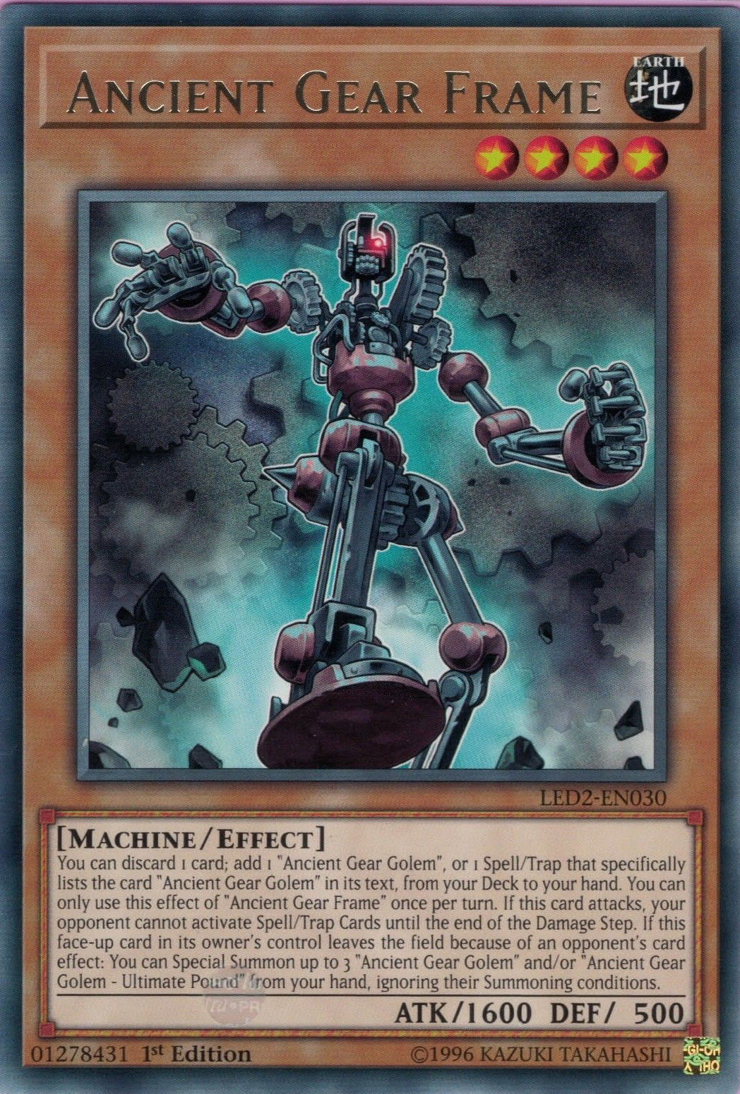 Ancient Gear Frame [LED2-EN030] Rare | Rock City Comics