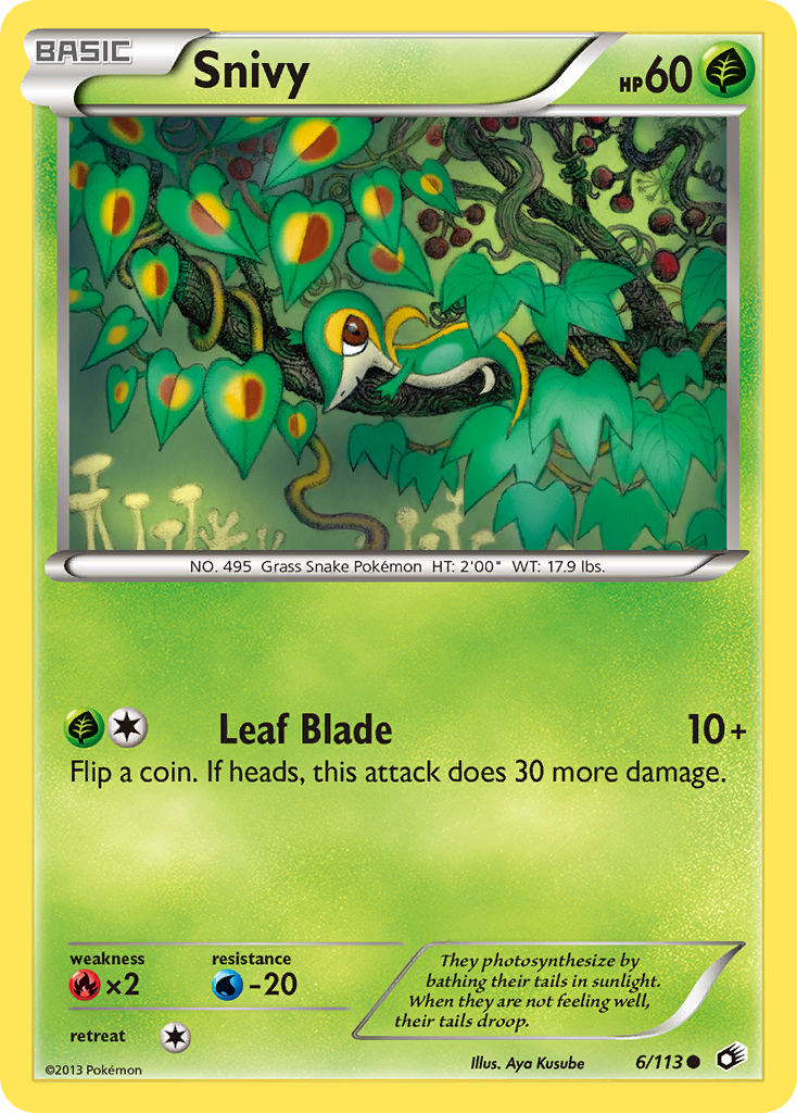 Snivy (6/113) [Black & White: Legendary Treasures] | Rock City Comics