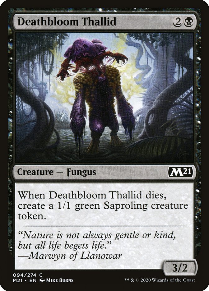 Deathbloom Thallid [Core Set 2021] | Rock City Comics