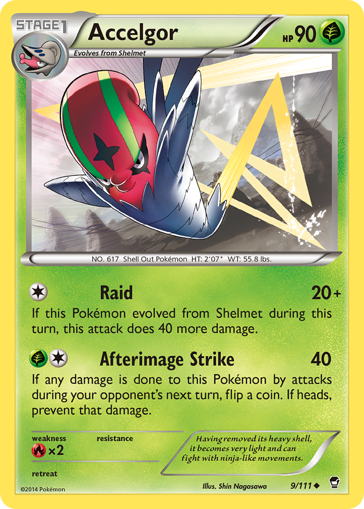 Accelgor (9/111) [XY: Furious Fists] | Rock City Comics