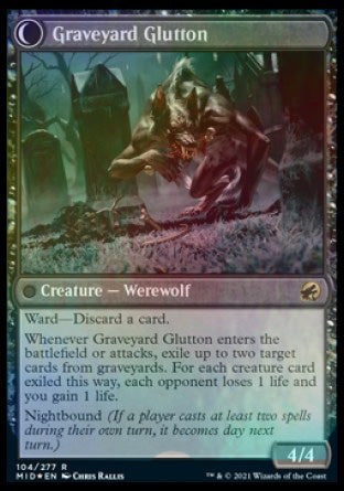 Graveyard Trespasser // Graveyard Glutton [Innistrad: Midnight Hunt Prerelease Promos] | Rock City Comics