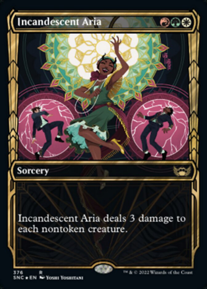 Incandescent Aria (Showcase Golden Age Gilded Foil) [Streets of New Capenna] | Rock City Comics