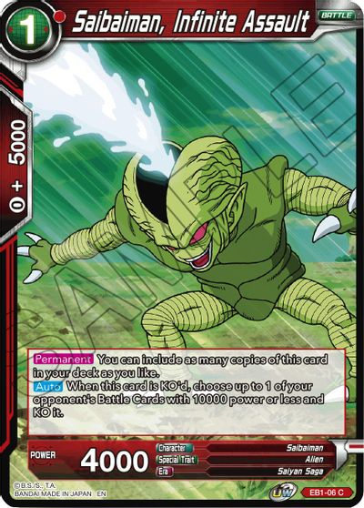 Saibaiman, Infinite Assault (EB1-006) [Battle Evolution Booster] | Rock City Comics