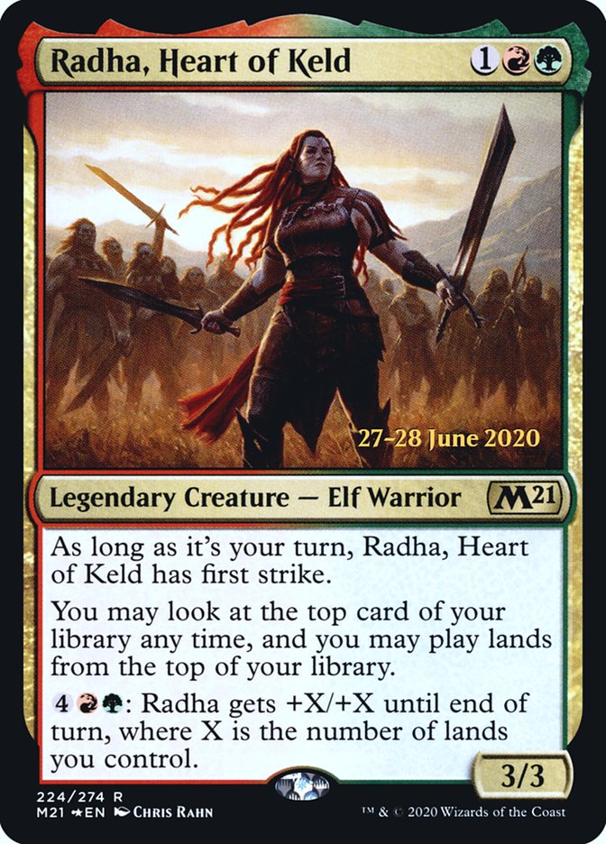 Radha, Heart of Keld  [Core Set 2021 Prerelease Promos] | Rock City Comics