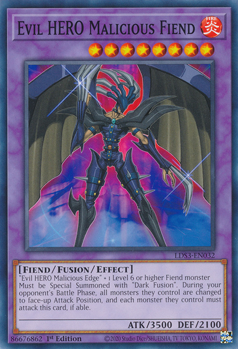 Evil HERO Malicious Fiend [LDS3-EN032] Common | Rock City Comics