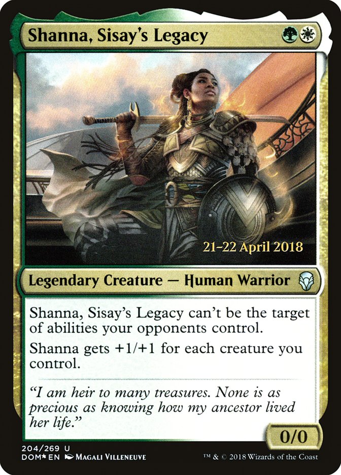 Shanna, Sisay's Legacy  [Dominaria Prerelease Promos] | Rock City Comics