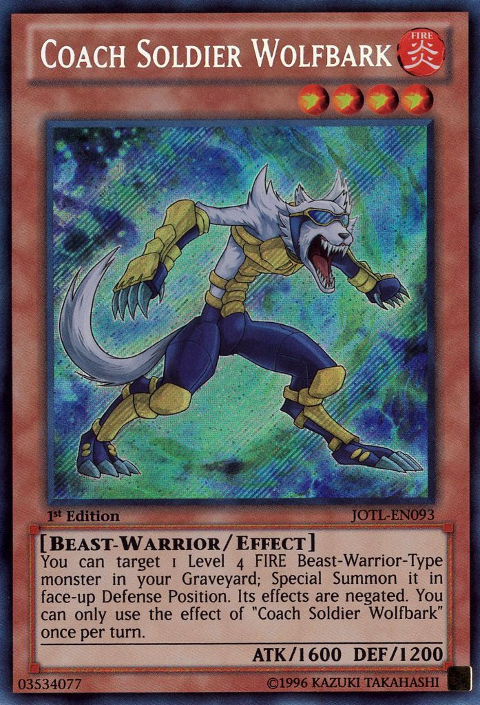 Coach Soldier Wolfbark [JOTL-EN093] Secret Rare | Rock City Comics