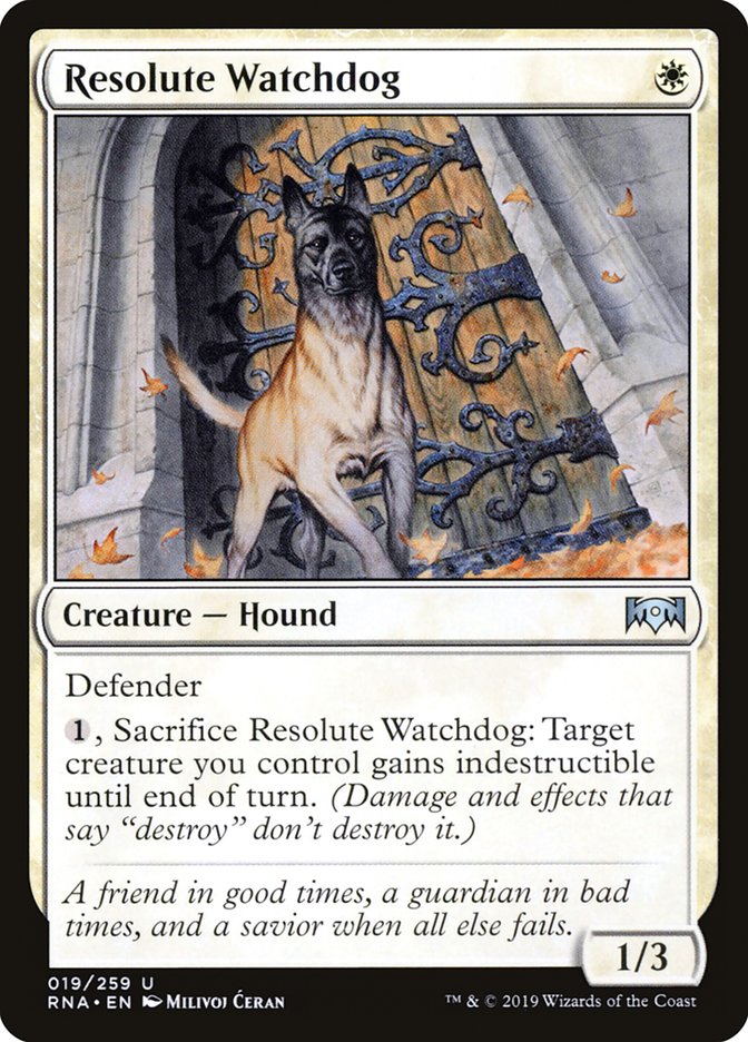 Resolute Watchdog [Ravnica Allegiance] | Rock City Comics