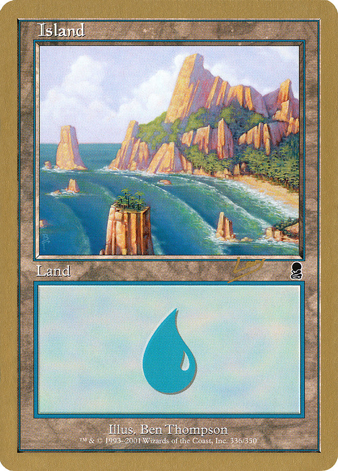 Island (rl336a) (Raphael Levy) [World Championship Decks 2002] | Rock City Comics