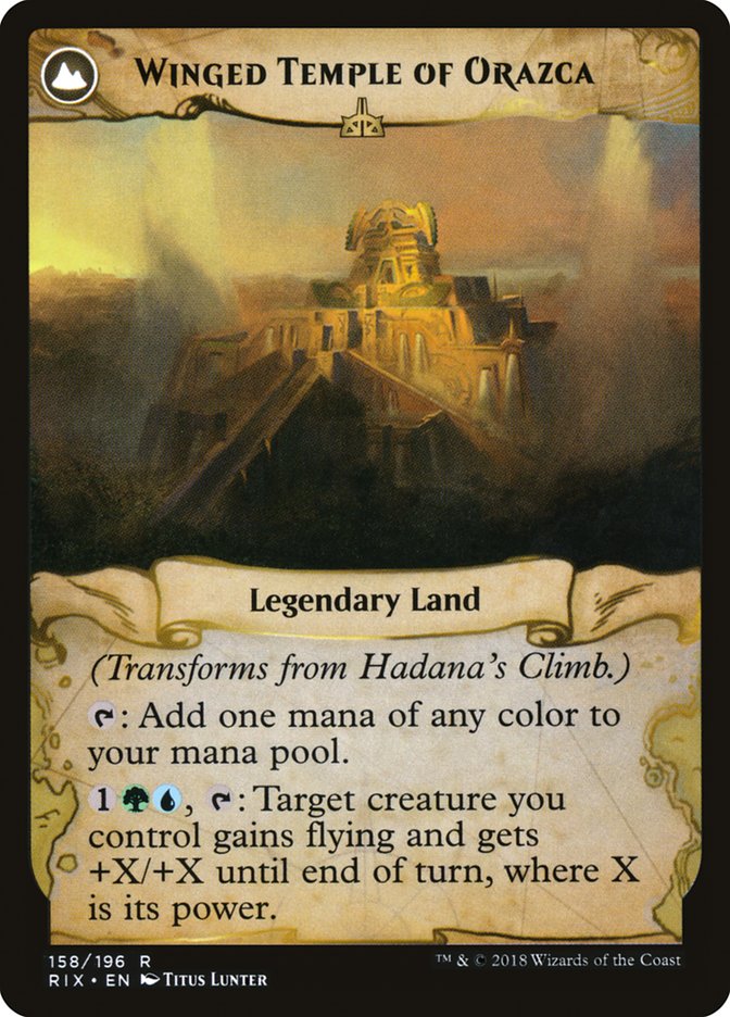 Hadana's Climb // Winged Temple of Orazca [Rivals of Ixalan] | Rock City Comics