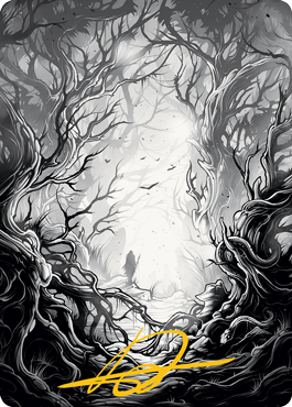 Forest 1 Art Card (Gold-Stamped Signature) [Innistrad: Midnight Hunt Art Series] | Rock City Comics