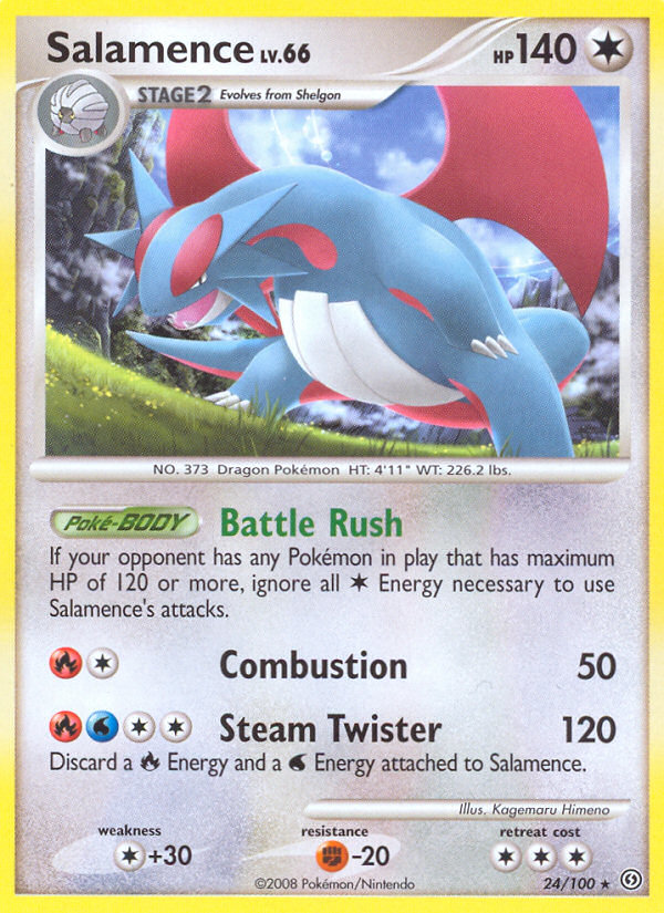 Salamence (24/100) [Diamond & Pearl: Stormfront] | Rock City Comics