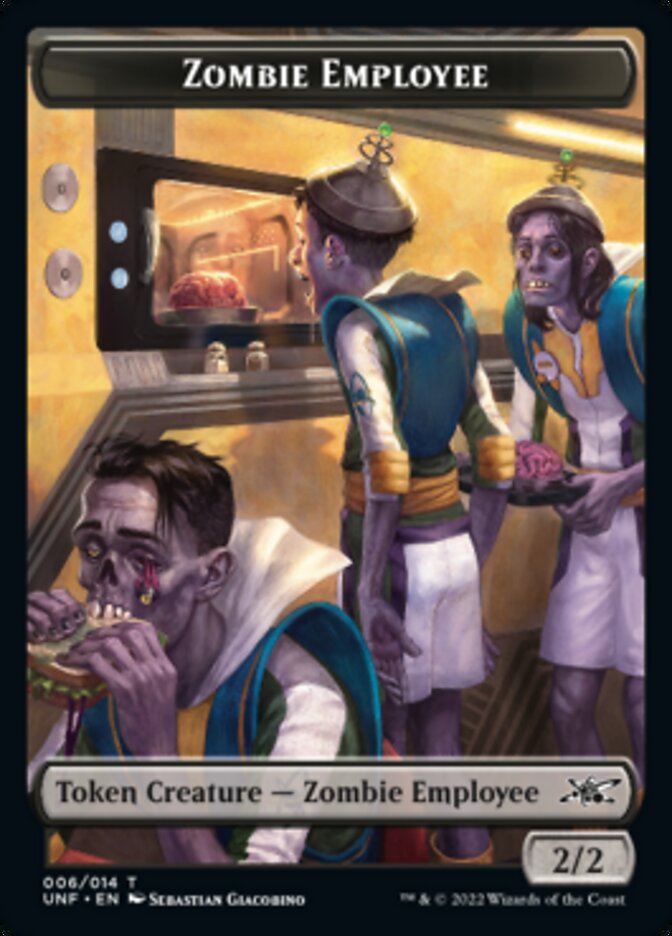 Zombie Employee Token [Unfinity Tokens] | Rock City Comics