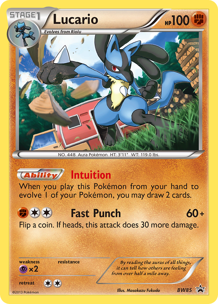 Lucario (BW85) [Black & White: Black Star Promos] | Rock City Comics