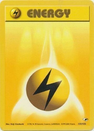 Lightning Energy (130/132) [Gym Heroes Unlimited] | Rock City Comics